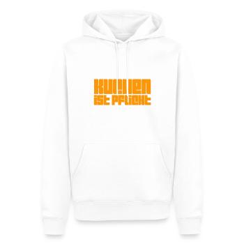 ich liebe Kuchen - Männer Premium Bio Hoodie - Weiß - Vorne - Nico (187cm)