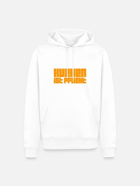 ich liebe Kuchen - Männer Premium Bio Hoodie - Weiß