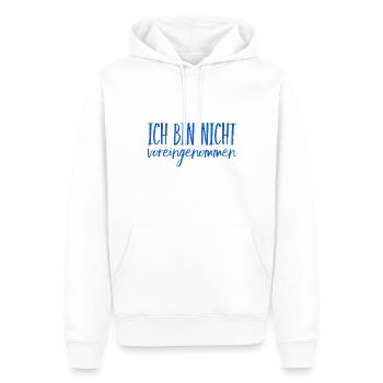 keine Lust auf Vorurteile - Männer Premium Bio Hoodie - Weiß - Vorne - Nico (187cm)