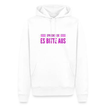 keine Hemmung - Männer Premium Bio Hoodie - Weiß - Vorne - Nico (187cm)