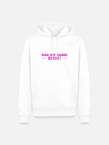 das ist mein Punkt - Männer Premium Bio Hoodie - Weiß