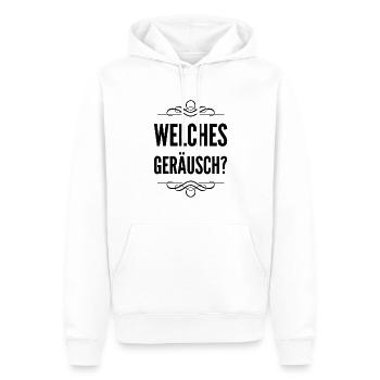 ich habe nichts gehört - Männer Premium Bio Hoodie - Weiß - Vorne - Nico (187cm)