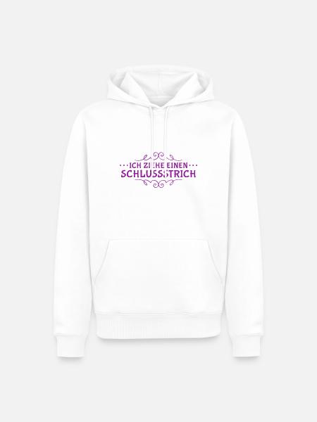 Zeit für einen Neuanfang - Männer Premium Bio Hoodie - Weiß