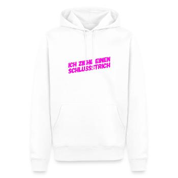 Zeit für einen Schlussstrich - Männer Premium Bio Hoodie - Weiß - Vorne - Nico (187cm)