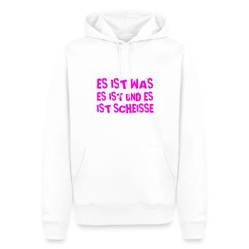 schlechte Laune - Männer Premium Bio Hoodie - Weiß - Vorne - Nico (187cm)