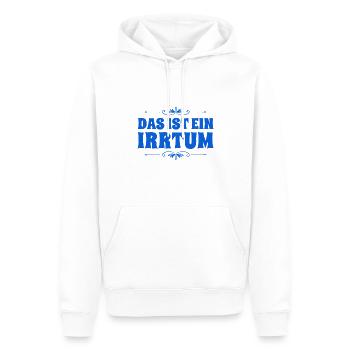 das ist ein Trugschluss - Männer Premium Bio Hoodie - Weiß - Vorne - Nico (187cm)