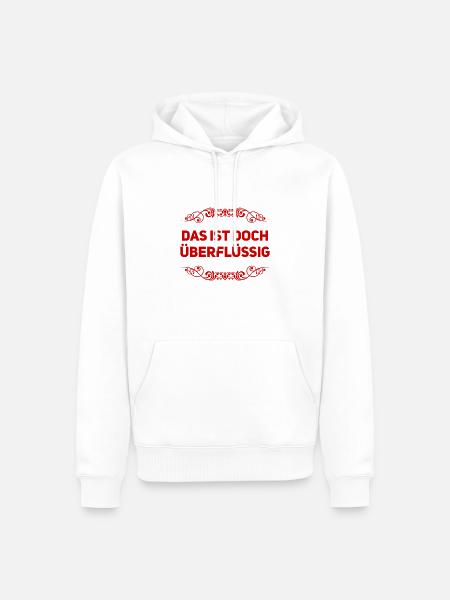 im Überfluss - Männer Premium Bio Hoodie - Weiß