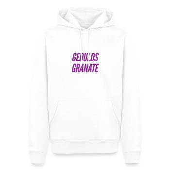 Geduld ist mein Ding - Männer Premium Bio Hoodie - Weiß - Vorne - Nico (187cm)