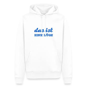 ich mag keine Lügen - Männer Premium Bio Hoodie - Weiß - Vorne - Nico (187cm)