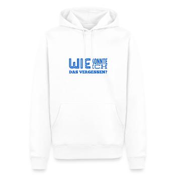 ich bin so richtig vergesslich - Männer Premium Bio Hoodie - Weiß - Vorne - Nico (187cm)