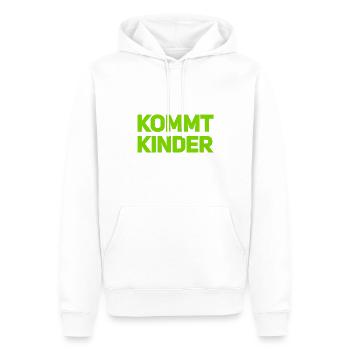 seid ihr bereit - Männer Premium Bio Hoodie - Weiß - Vorne - Nico (187cm)