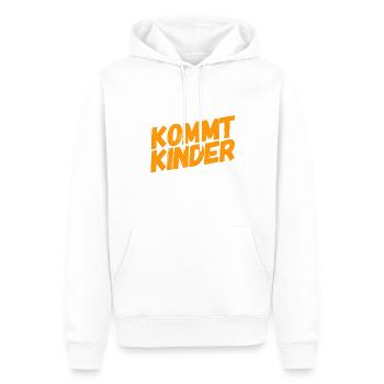 kommt Kinder - Männer Premium Bio Hoodie - Weiß - Vorne - Nico (187cm)