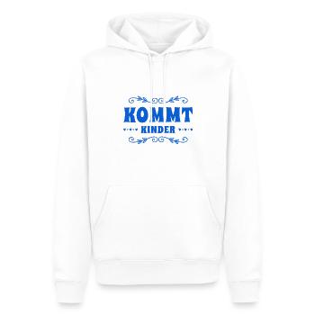 kommt schon - Männer Premium Bio Hoodie - Weiß - Vorne - Nico (187cm)