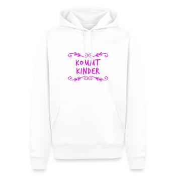 na los - Männer Premium Bio Hoodie - Weiß - Vorne - Nico (187cm)