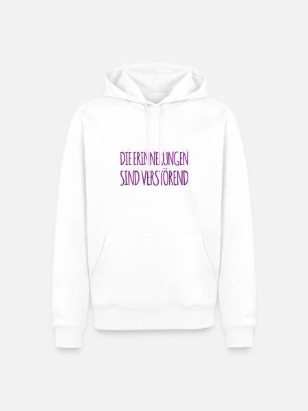 ich mag die Erinnerungen nicht - Männer Premium Bio Hoodie - Weiß