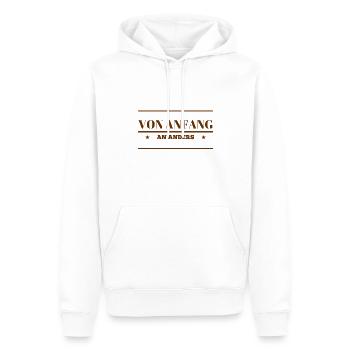 ich bin wunderbar - Männer Premium Bio Hoodie - Weiß - Vorne - Nico (187cm)