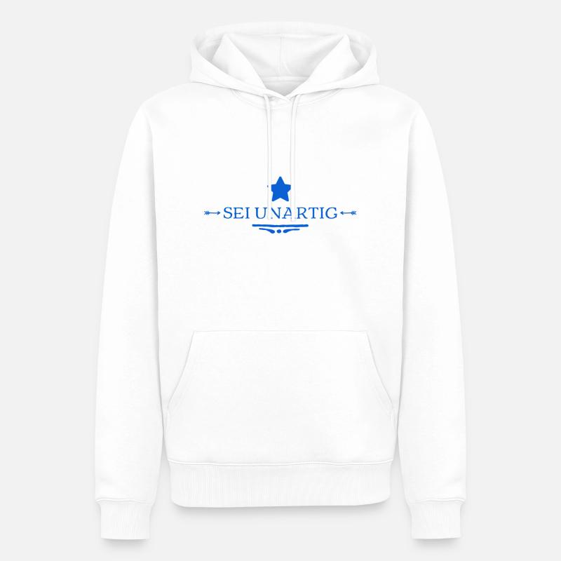 ich mag es trotzig - Männer Premium Bio Hoodie - Weiß