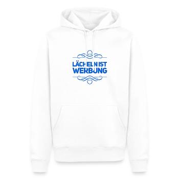 lächeln ist toll - Männer Premium Bio Hoodie - Weiß - Vorne - Nico (187cm)