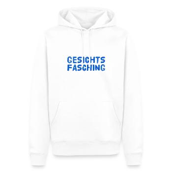 mein Gesichtsfasching - Männer Premium Bio Hoodie - Weiß - Vorne - Nico (187cm)