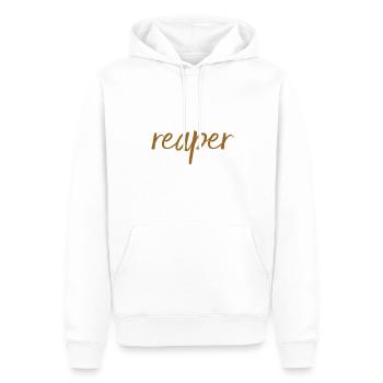 so sieht ein Reaper aus - Männer Premium Bio Hoodie - Weiß - Vorne - Nico (187cm)