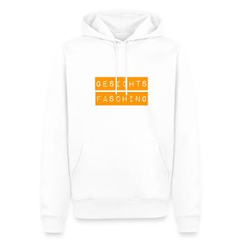 ich liebe Gesichtsfasching - Männer Premium Bio Hoodie - Weiß - Vorne - Nico (187cm)