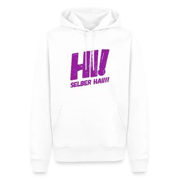 servus - Männer Premium Bio Hoodie - Weiß - Vorne - Nico (187cm)