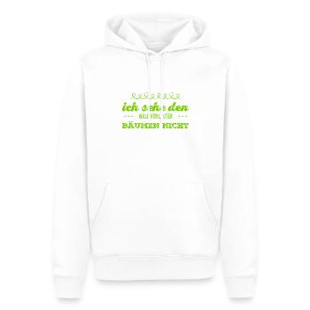 ich bin ein blindes Huhn - Männer Premium Bio Hoodie - Weiß - Vorne - Nico (187cm)