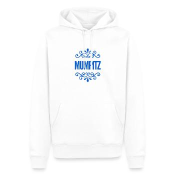 voll der Mumpitz - Männer Premium Bio Hoodie - Weiß - Vorne - Nico (187cm)