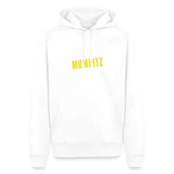 das ist Mumpitz - Männer Premium Bio Hoodie - Weiß - Vorne - Nico (187cm)