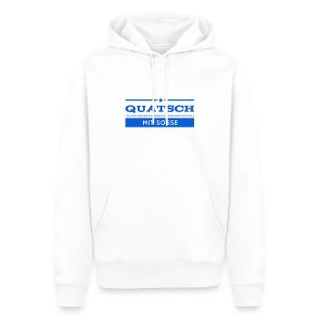 Unfug - Männer Premium Bio Hoodie - Weiß - Vorne - Nico (187cm)