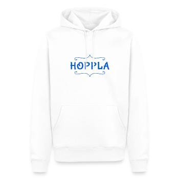Ups - Männer Premium Bio Hoodie - Weiß - Vorne - Nico (187cm)