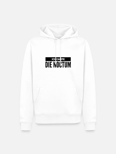 so sieht eine Nachteule aus - Männer Premium Bio Hoodie - Weiß
