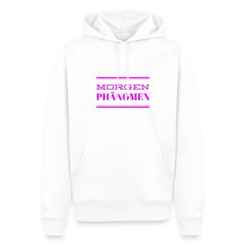ich liebe den Morgen - Männer Premium Bio Hoodie - Weiß - Vorne - Nico (187cm)