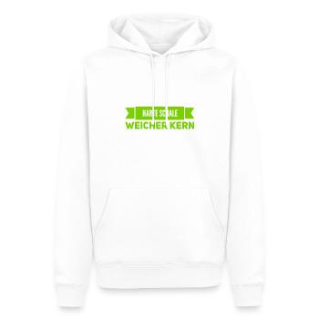 innen weich - Männer Premium Bio Hoodie - Weiß - Vorne - Nico (187cm)