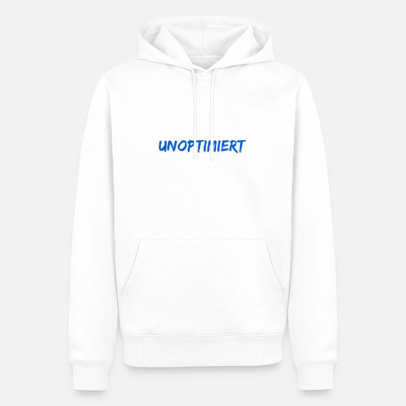 Je veux m’optimiser - Sweat à capuche Premium bio Homme - blanc