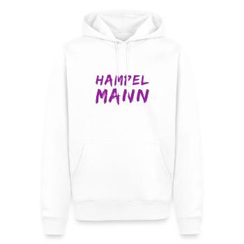 Hampelmann - Männer Premium Bio Hoodie - Weiß - Vorne - Nico (187cm)