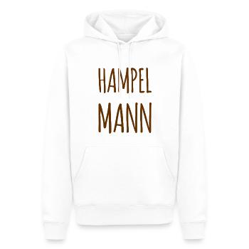 so sieht ein Hampelmann aus - Männer Premium Bio Hoodie - Weiß - Vorne - Nico (187cm)