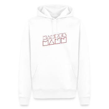 ich kann hampeln - Männer Premium Bio Hoodie - Weiß - Vorne - Nico (187cm)