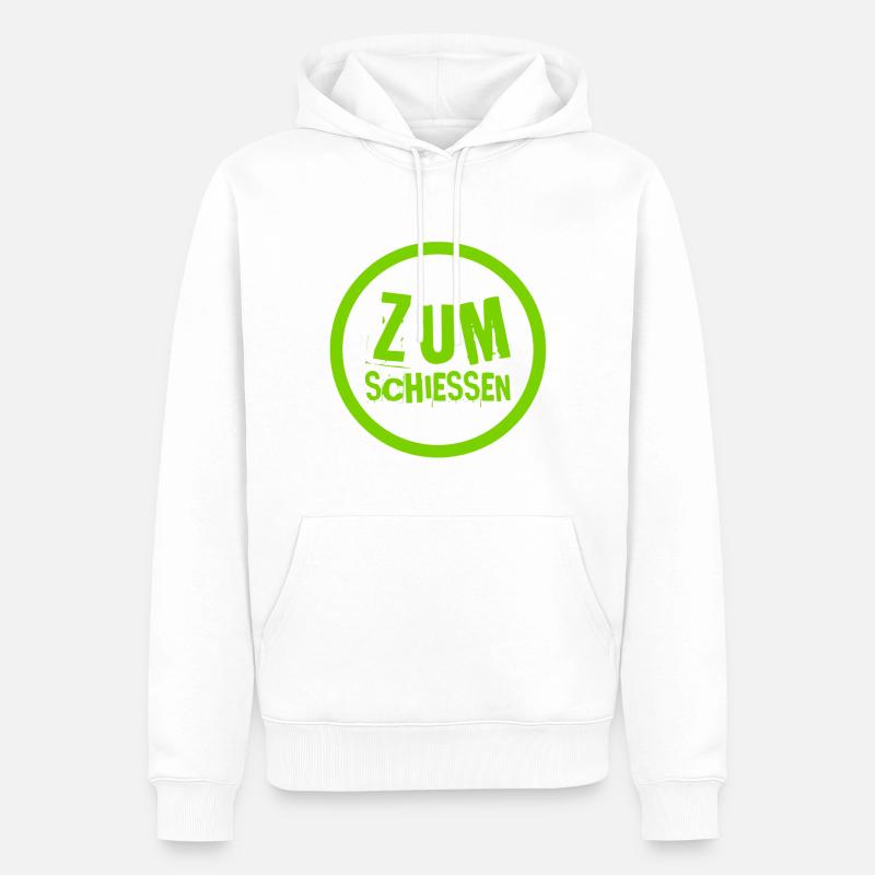 C’est bizarre - Sweat à capuche Premium bio Homme - blanc