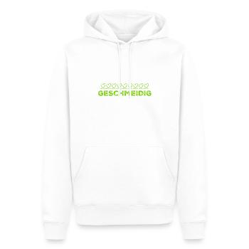 ich bin locker - Männer Premium Bio Hoodie - Weiß - Vorne - Nico (187cm)