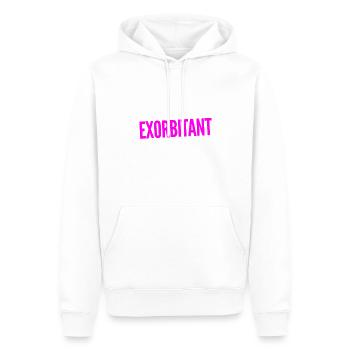 ich bin einfach genial - Männer Premium Bio Hoodie - Weiß - Vorne - Nico (187cm)