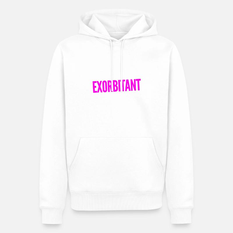 ich bin einfach genial - Männer Premium Bio Hoodie - Weiß