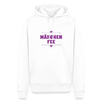 Je ne suis qu’un conte de fées - Sweat à capuche Premium bio Homme - blanc - Devant - Nico (187cm)