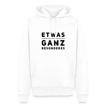ich bin toll - Männer Premium Bio Hoodie - Weiß - Vorne - Nico (187cm)
