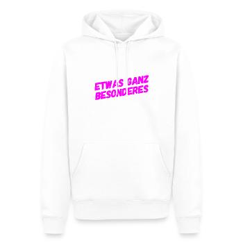 ganz besonders - Männer Premium Bio Hoodie - Weiß - Vorne - Nico (187cm)