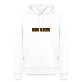 C’est marrant - Sweat à capuche Premium bio Homme - blanc - Devant - Nico (187cm)
