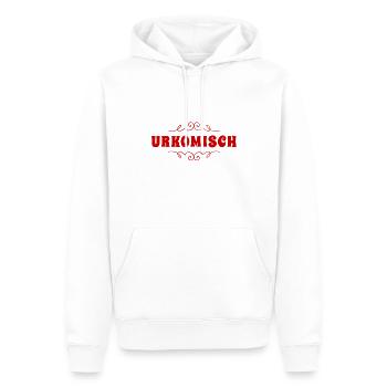 wie komisch - Männer Premium Bio Hoodie - Weiß - Vorne - Nico (187cm)