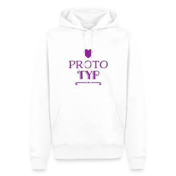 mich gibt es nur einmal - Männer Premium Bio Hoodie - Weiß - Vorne - Nico (187cm)
