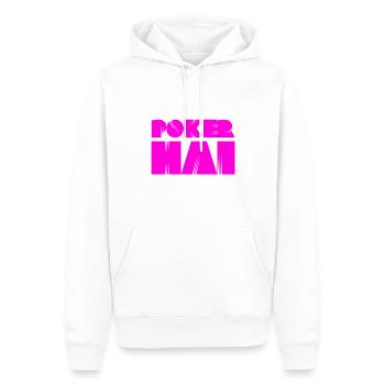 ich bin ein starker Pokerspieler - Männer Premium Bio Hoodie - Weiß - Vorne - Nico (187cm)