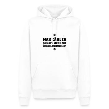 Einschlafprobleme - Männer Premium Bio Hoodie - Weiß - Vorne - Nico (187cm)